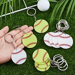 12шт. 2-х цветные акриловые брелки&nbsp;KEYC-HS0001-06