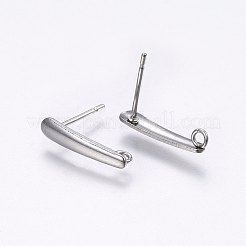 Фурнитура для сережек-гвоздиков из нержавеющей стали 201&nbsp;LS-X-STAS-I095-06P