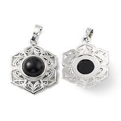 Природные подвески обсидиана&nbsp;G-P498-02P-02