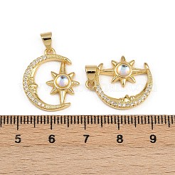 Покрытие стойки планета латунь микро паве подвески из кубического циркония&nbsp;KK-E102-31G-1