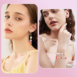 360шт 12 цвета прозрачные акриловые бусины&nbsp;TACR-TA0001-43