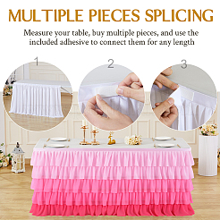 Юбка для стола из ткани&nbsp;AJEW-WH20070-168E