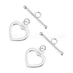 2 шт. 925 застежки-тоггл из стерлингового серебра&nbsp;FIND-PH0022-60