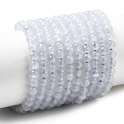 Натуральный голубой кружевной агат бисер нитей&nbsp;G-G344-A02-4mm