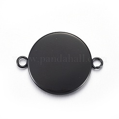 Настройки разъема кабошона из нержавеющей стали&nbsp;STAS-L211-04C-B