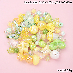 60 г 2-х цветных акриловых бусин&nbsp;MACR-YW0003-36B