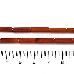 Бусины из натурального красного агата (окрашенные и нагретые)&nbsp;G-H087-H02-01B