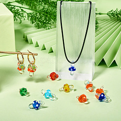 16шт 8 цвета подвески ручной работы лэмпворк&nbsp;LAMP-TA0001-43