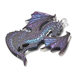 Прозрачные акриловые подвески с принтом&nbsp;OACR-E043-03B