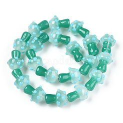 Бусы лэмпворк ручной работы&nbsp;LAMP-N024-09F