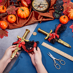 Пластиковые игрушечные мечи для костюмированной вечеринки на Хэллоуин&nbsp;AJEW-WH0348-981B