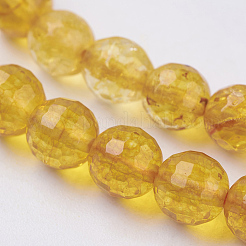 Природных кристаллов кварца бисер нитей&nbsp;G-G099-F6mm-19