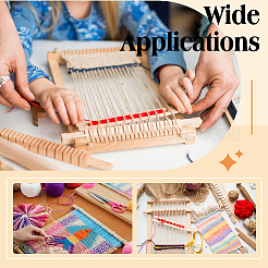 DIY мини деревянный съемный ткацкий станок DIY-NB0013-99