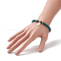 Эластичный браслет из бусин из смешанных натуральных и синтетических драгоценных камней&nbsp;BJEW-JB09260