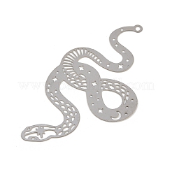 201 нержавеющая сталь травленые металлические украшения большие подвески&nbsp;STAS-A192-05P