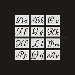 Буква a~z/номер/знак ПЭТ пластиковый полый трафарет для рисования силуэта&nbsp;DRAW-PW0009-06