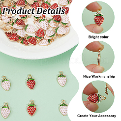 80шт 2 цвета светлые позолоченные подвески из сплава с эмалью&nbsp;ENAM-HY0001-49