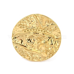 Кованое круглое открытое манжетное кольцо из нержавеющей стали 304 для женщин и мужчин&nbsp;RJEW-Z038-02G