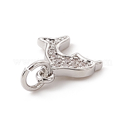 Латунные микро проложить кубического циркония подвески&nbsp;ZIRC-F132-47P