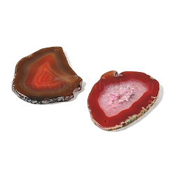 Крупные подвески из натурального друзового агата (окрашенного и подвергнутого термической обработке).&nbsp;G-F646-02K