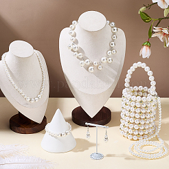 Комплекты сумок-тоут из круглого АБС-пластика с имитацией жемчуга&nbsp;SJEW-PH0001-25