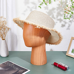 Деревянные стеллажи для шляп в форме головы&nbsp;AJEW-WH0816-102