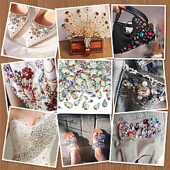 Стеклянные стразы кабошоны&nbsp;RGLA-FG0001-27