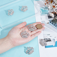 6 шт. брошь-корона со стразами&nbsp;JEWB-PH0001-52