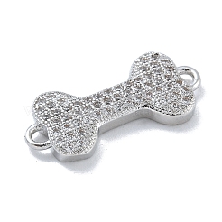 Стойка покрытие латунь микропаве прозрачный кубический цирконий кость соединительные подвески&nbsp;KK-A234-059P