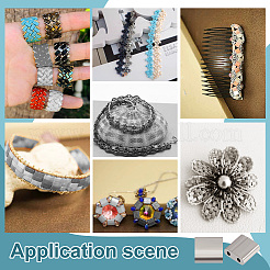 140 шт. гальванизированные стеклянные бусины&nbsp;SEED-NB0002-07A