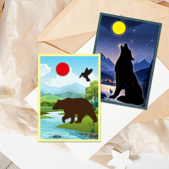 Трафареты для резки штампов из углеродистой стали для животных&nbsp;DIY-WH0309-1719