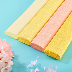 4 рулон 4-х цветной гофрированной бумаги в рулонах&nbsp;DIY-TA0013-21