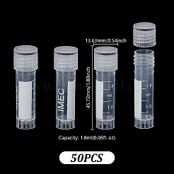 50шт пластиковые пробирки&nbsp;AJEW-GA0008-47