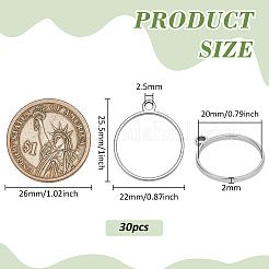 30 шт. подвески из нержавеющей стали&nbsp;STAS-FG0001-08