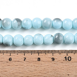 Выпечка окрашенные стеклянные бусины&nbsp;X1-DGLA-N013-8mm-03