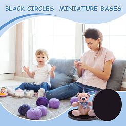 50шт акриловые плоские круглые фигурки дисплей базы&nbsp;KY-FG0001-15