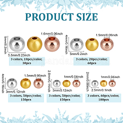 15 стиль стойка покрытие латунные распорные бусины&nbsp;KK-PH0013-46