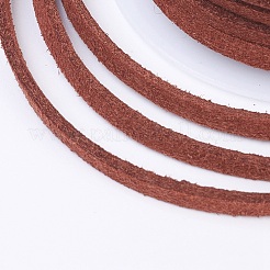 3x1.5 мм охра плоским искусственного замша шнур&nbsp;X-LW-R003-40