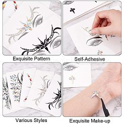 7 лист 7 стиля самоклеящиеся 3D глаза тело лицо украшения акриловые стразы и искусственный жемчуг наклейки&nbsp;MRMJ-OC0003-11