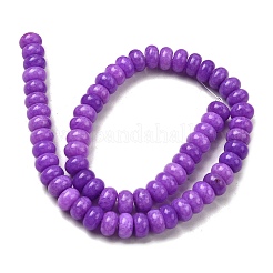 Окрашенные природные белый нефрит бисер пряди&nbsp;G-G107-A22-01