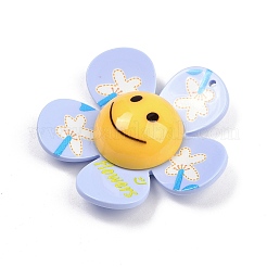 Большие подвески из непрозрачного акрила с принтом&nbsp;LS-MACR-I035-01D