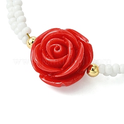 Многорядные браслеты из стеклянных бусин&nbsp;BJEW-MZ00104-05