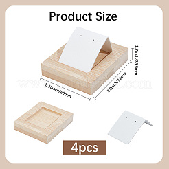 Демонстрация сережек из искусственной кожи и железа&nbsp;EDIS-WH20002-07A