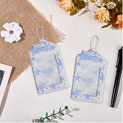 2 шт. держатели для фотокарточек из ПВХ со звездным узором&nbsp;DIY-CP0013-23B