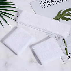 2 сумка хлопковая спортивная повязка на голову и напульсник в комплекте&nbsp;AJEW-CN0004-74A