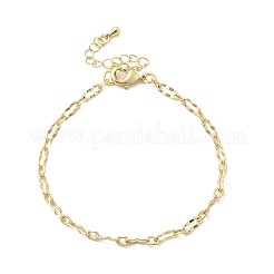 Браслет-цепочка из латуни для женщин&nbsp;BJEW-A065-04G