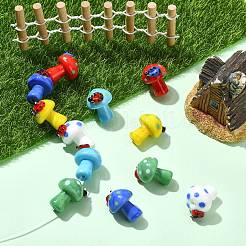 12шт 6 цвета бусины лэмпворк ручной работы&nbsp;LAMP-CJ0002-29