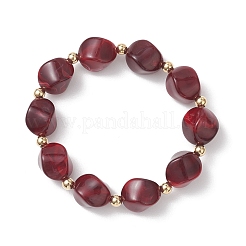 Эластичные браслеты из акриловых бусин&nbsp;BJEW-JB13236-02