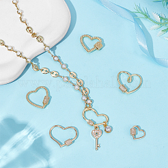 6шт 6 стиля латунные винтовые застежки&nbsp;KK-UN0005-47