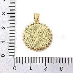 Латунные микропаве прозрачные подвески с фианитом&nbsp;KK-Z150-22G-06